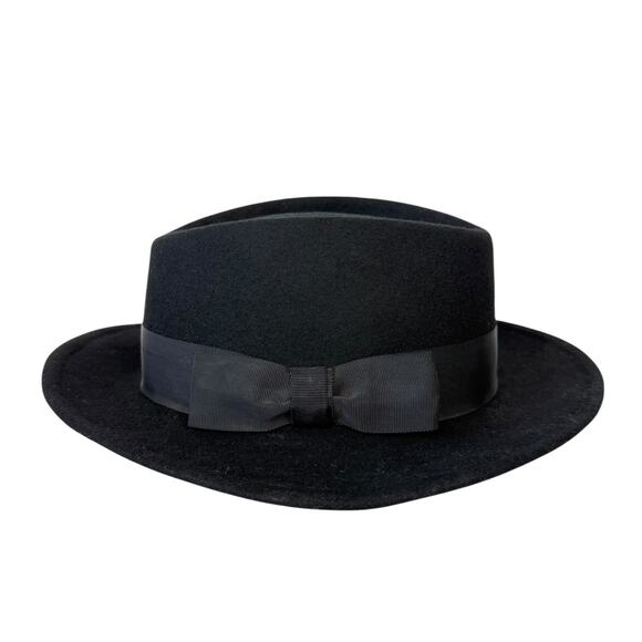 Vintage Street Smart by Betmar Fedora Hat 100% Wool Felt Women's Made in USA - Picture 9 of 15